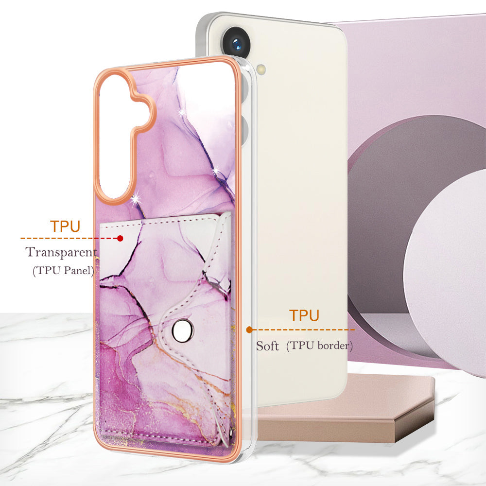 YB Leather Coating Series-9 for Samsung Galaxy S24 Case Kickstand PU+TPU IMD Phone Protector YB Leather Coating Series-9 for Samsung Galaxy S24 Case Kickstand PU+TPU IMD Phone Protector